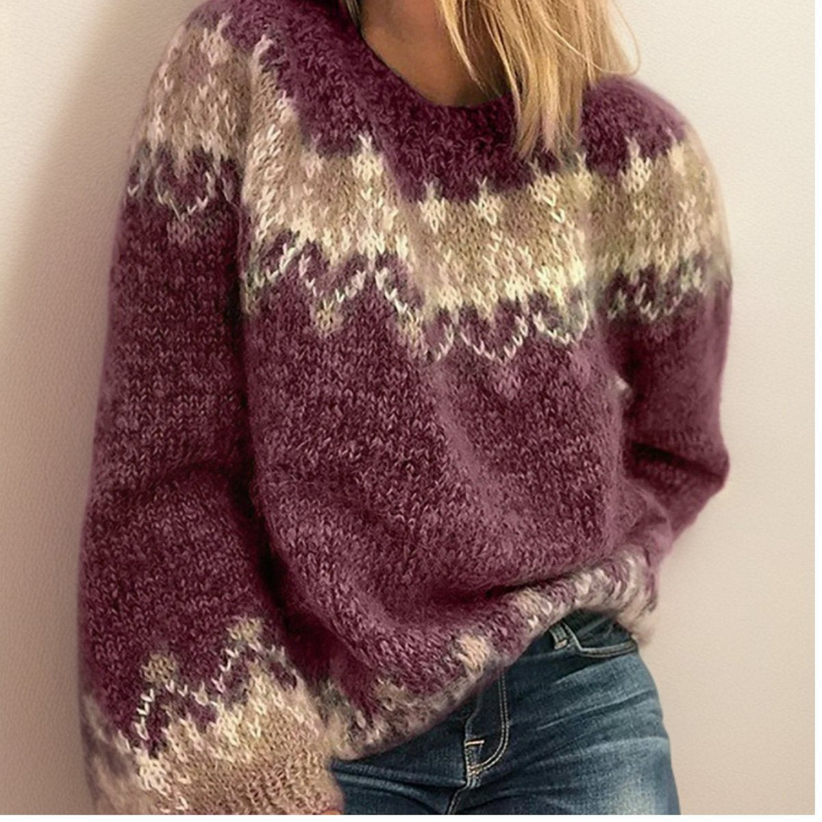 Luna - Fair Isle Jacquard Pullover
