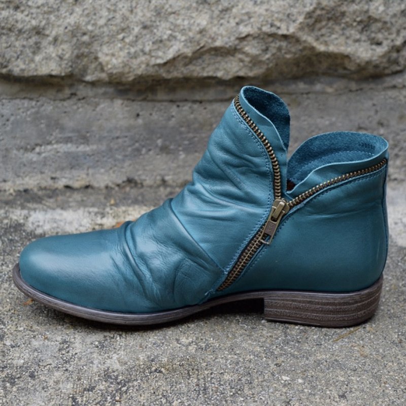 womens-faux-ankle-boots-with-side-zipper-and-ruched-vamp-5