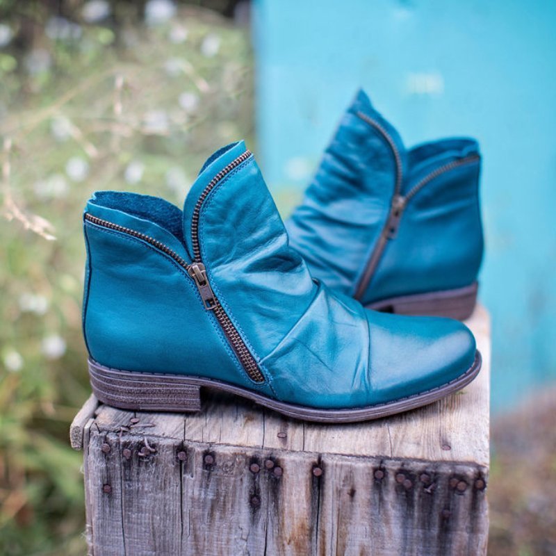 womens-faux-ankle-boots-with-side-zipper-and-ruched-vamp-7