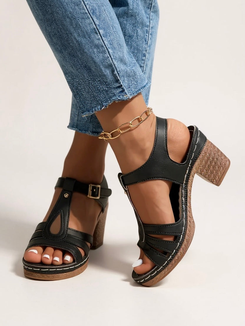 womens-faux-sandals-with-block-heel-and-buckle-strap-2