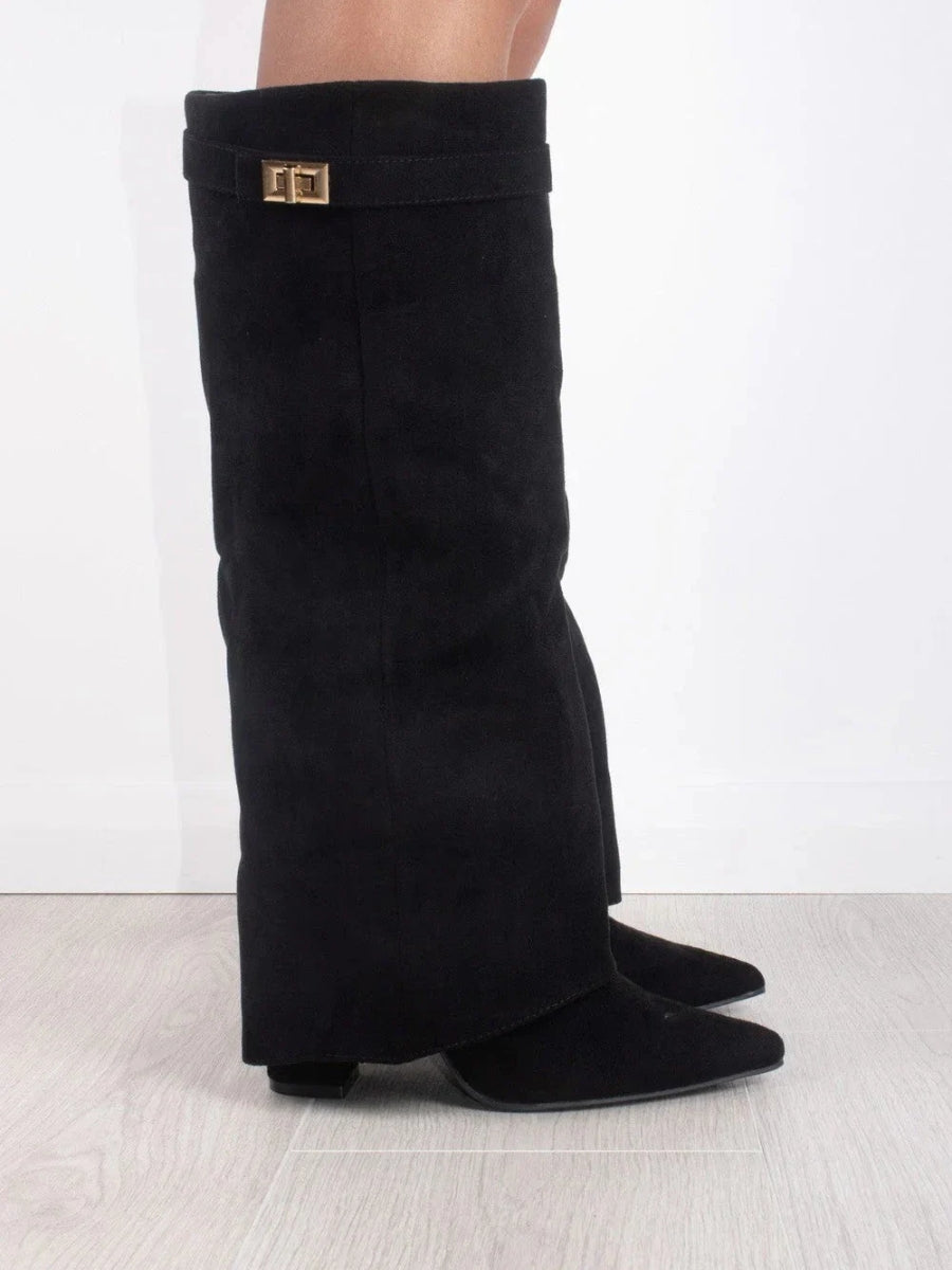 womens-faux-thigh-high-boots-with-buckle-and-side-zipper-2