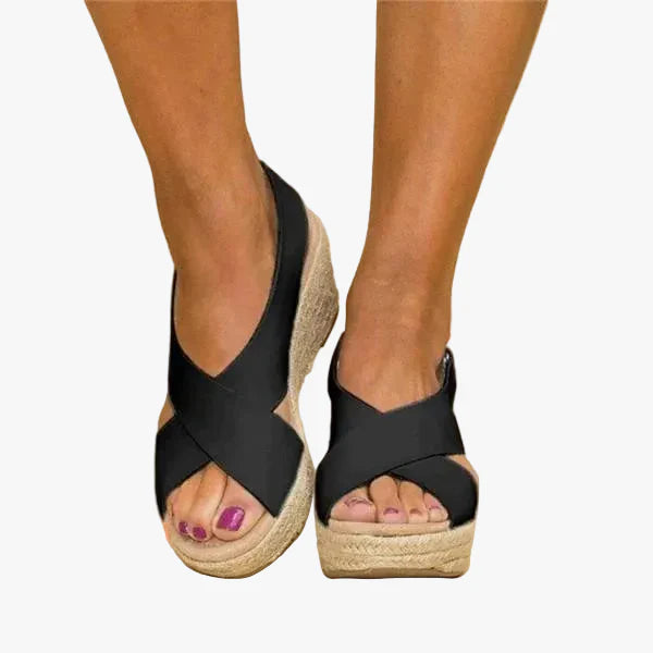 womens-faux-upper-wedge-sandals-with-crisscross-straps-and-buckle-1