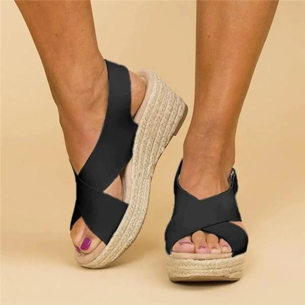 womens-faux-upper-wedge-sandals-with-crisscross-straps-and-buckle-3