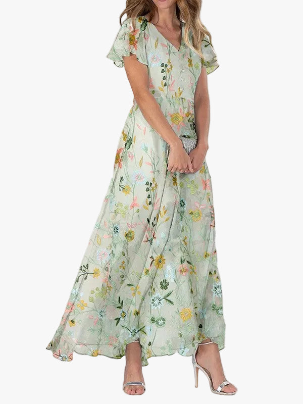 womens-floral-woven-maxi-dress-with-v-neck-and-flutter-sleeves-1