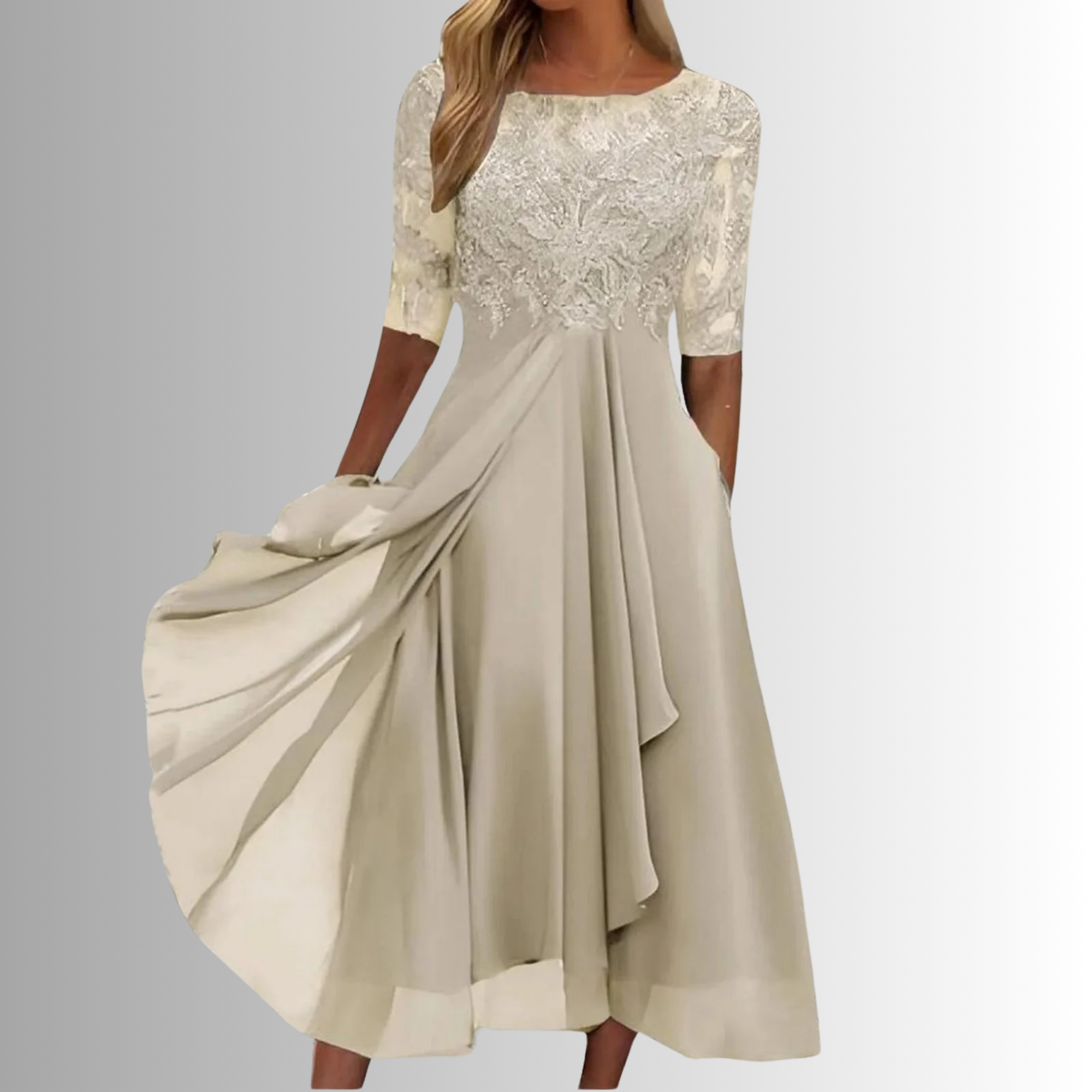 womens-formal-lace-and-mesh-midi-dress-with-back-zipper-3