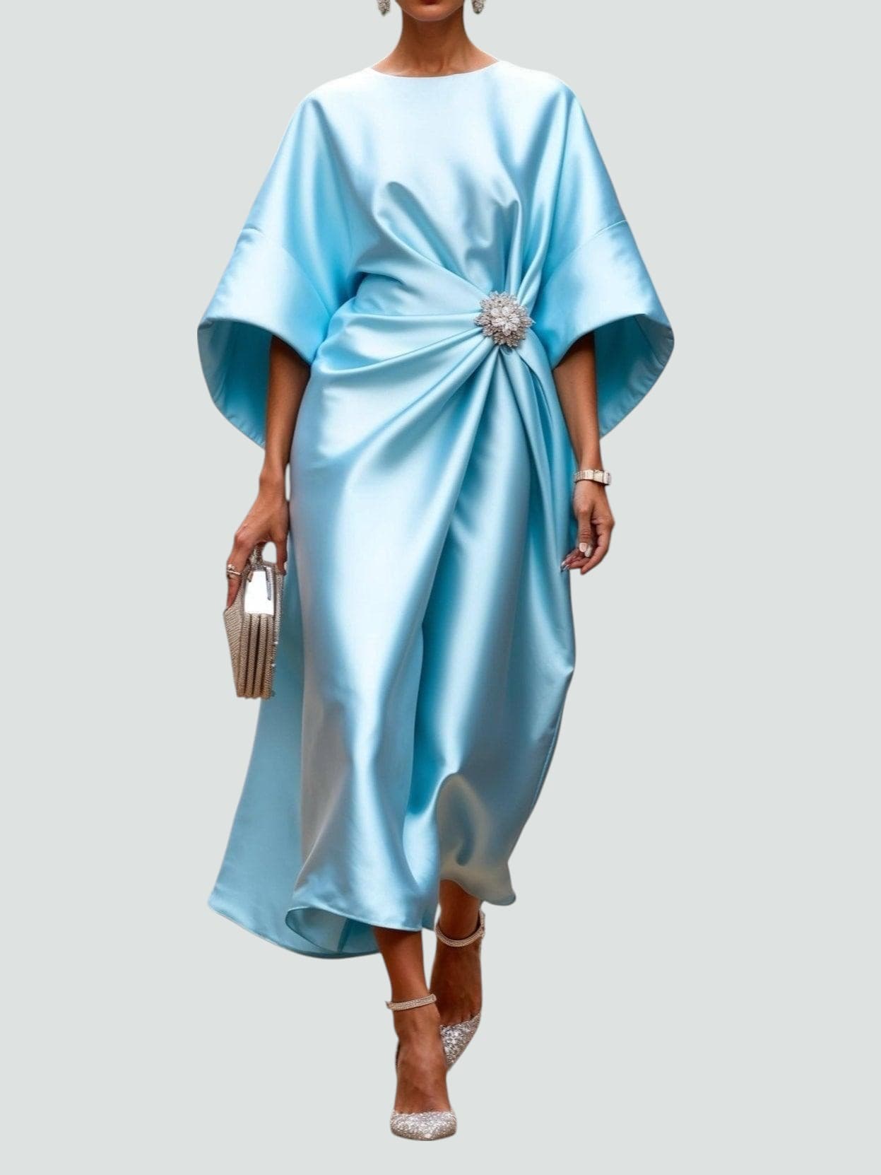 womens-formal-satin-midi-dress-with-boat-neck-and-brooch-accent-3