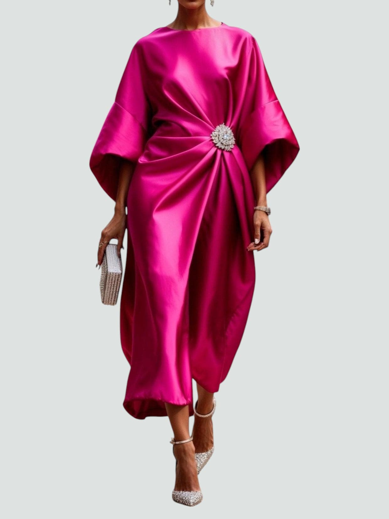 womens-formal-satin-midi-dress-with-boat-neck-and-brooch-accent-4