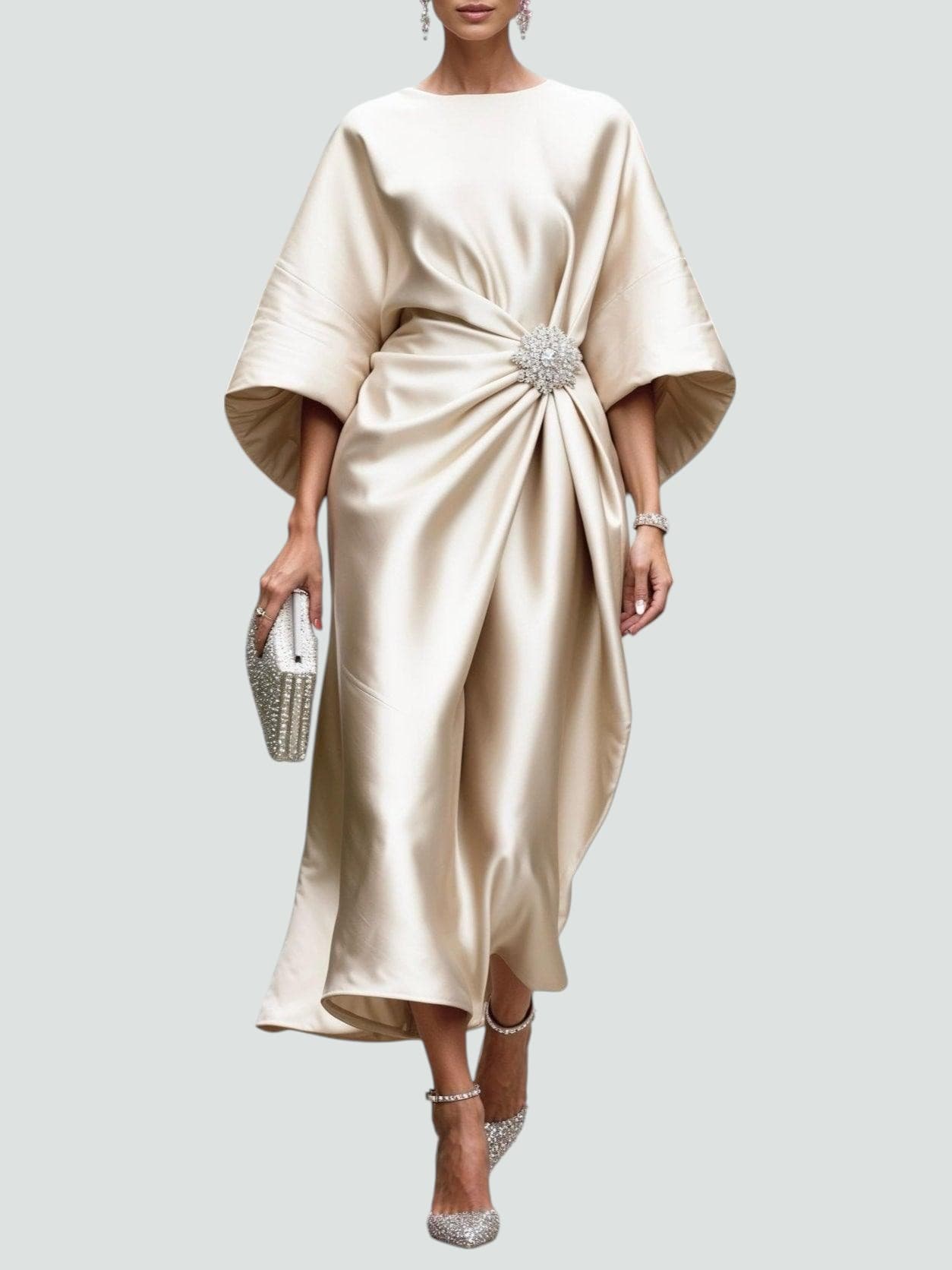 womens-formal-satin-midi-dress-with-boat-neck-and-brooch-accent-6