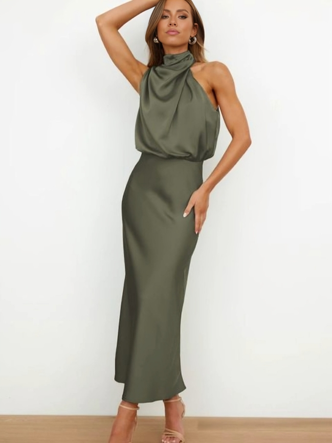 womens-formal-satin-midi-dress-with-halter-neck-and-draped-bodice-9