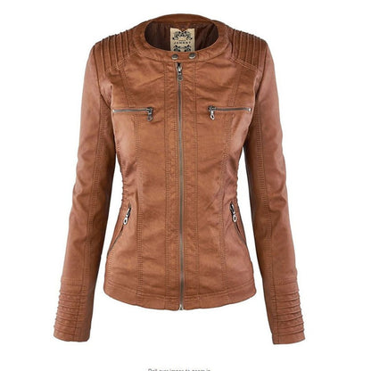 Gwendolen - Slim Moto Coat with Zip-Off Hood