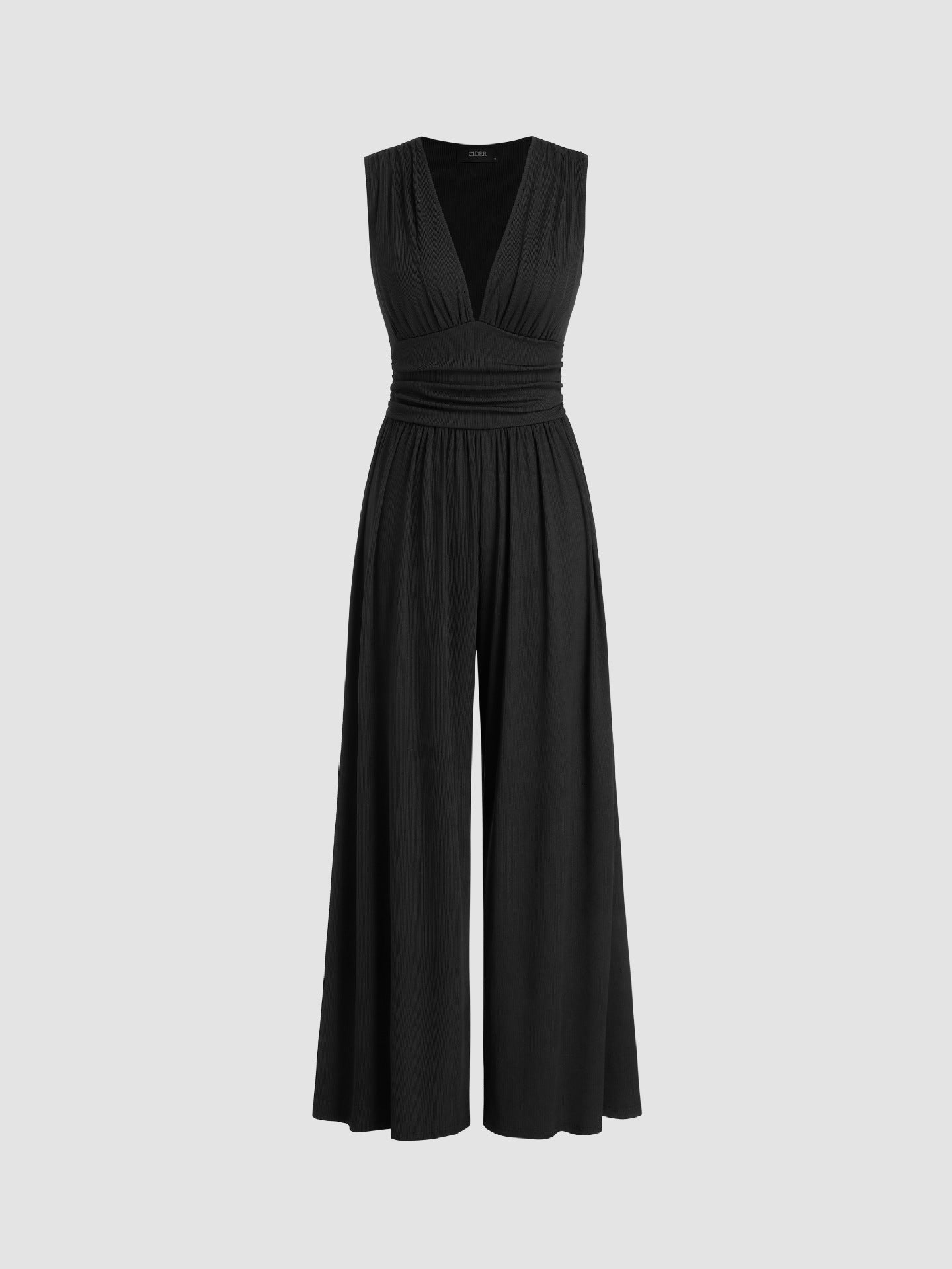 womens-knit-jumpsuit-with-v-neck-and-ruched-waist-2