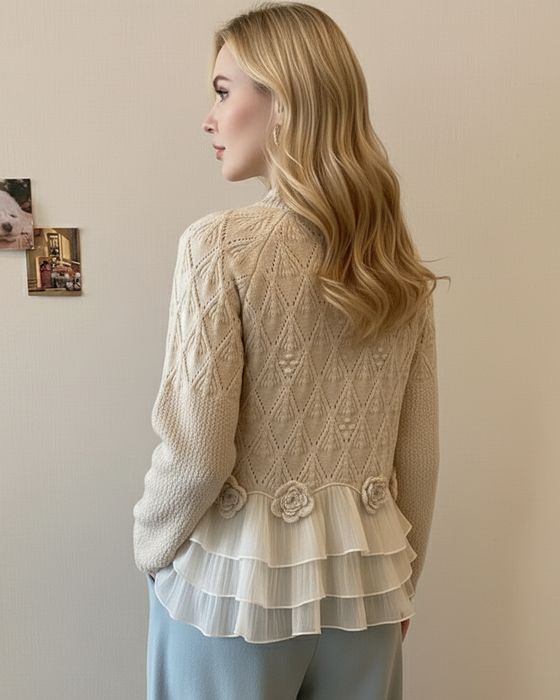 womens-knit-sweater-with-cable-pattern-and-tiered-ruffle-hem-2
