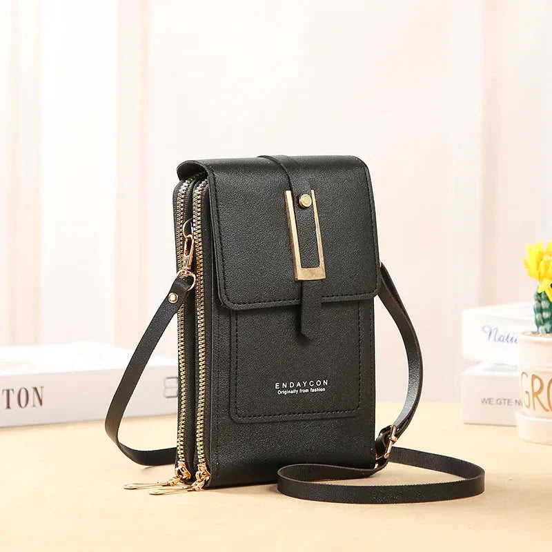 Cell phone crossbody bag with adjustable strap in multiple colors
