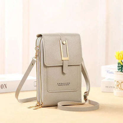 Cell phone crossbody bag with adjustable strap in multiple colors