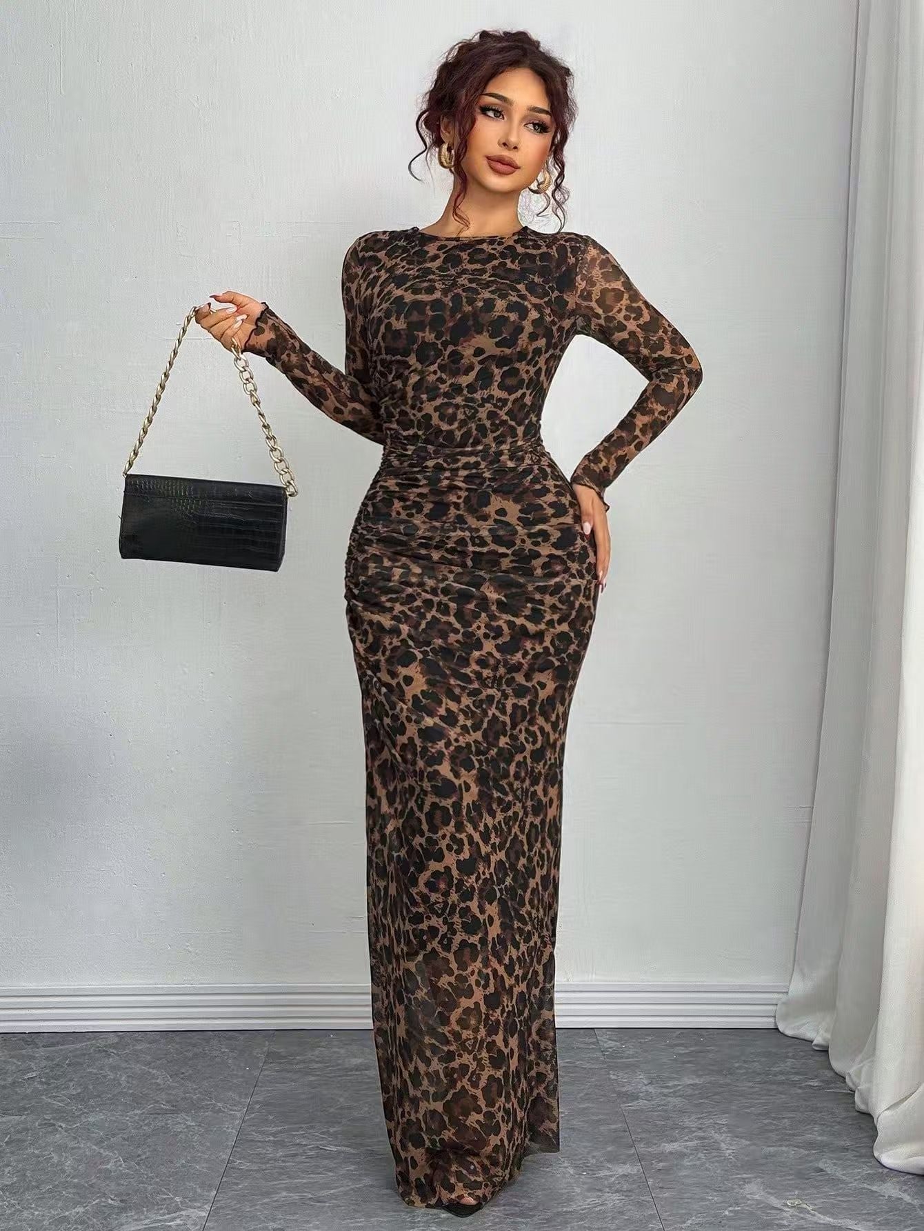womens-maxi-dress-in-mesh-with-long-sleeves-and-ruched-waist-9