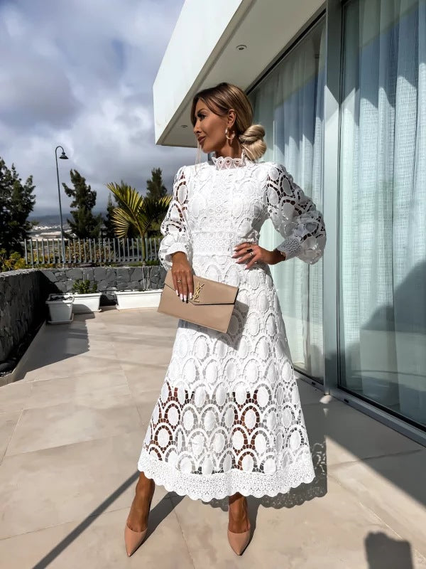 womens-midi-dress-with-lace-overlay-and-high-neckline-7
