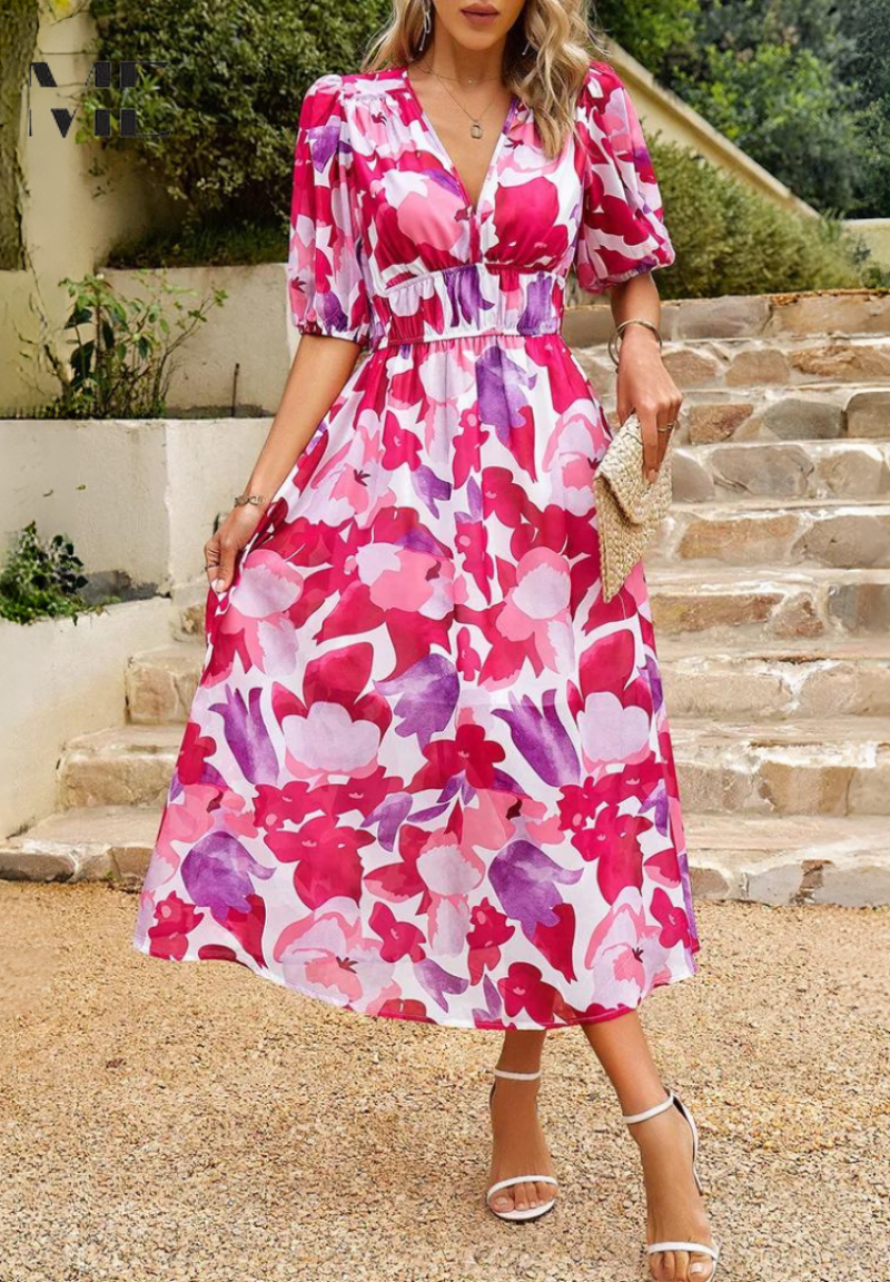 womens-midi-synthetic-dress-with-v-neck-and-smocked-waist-15