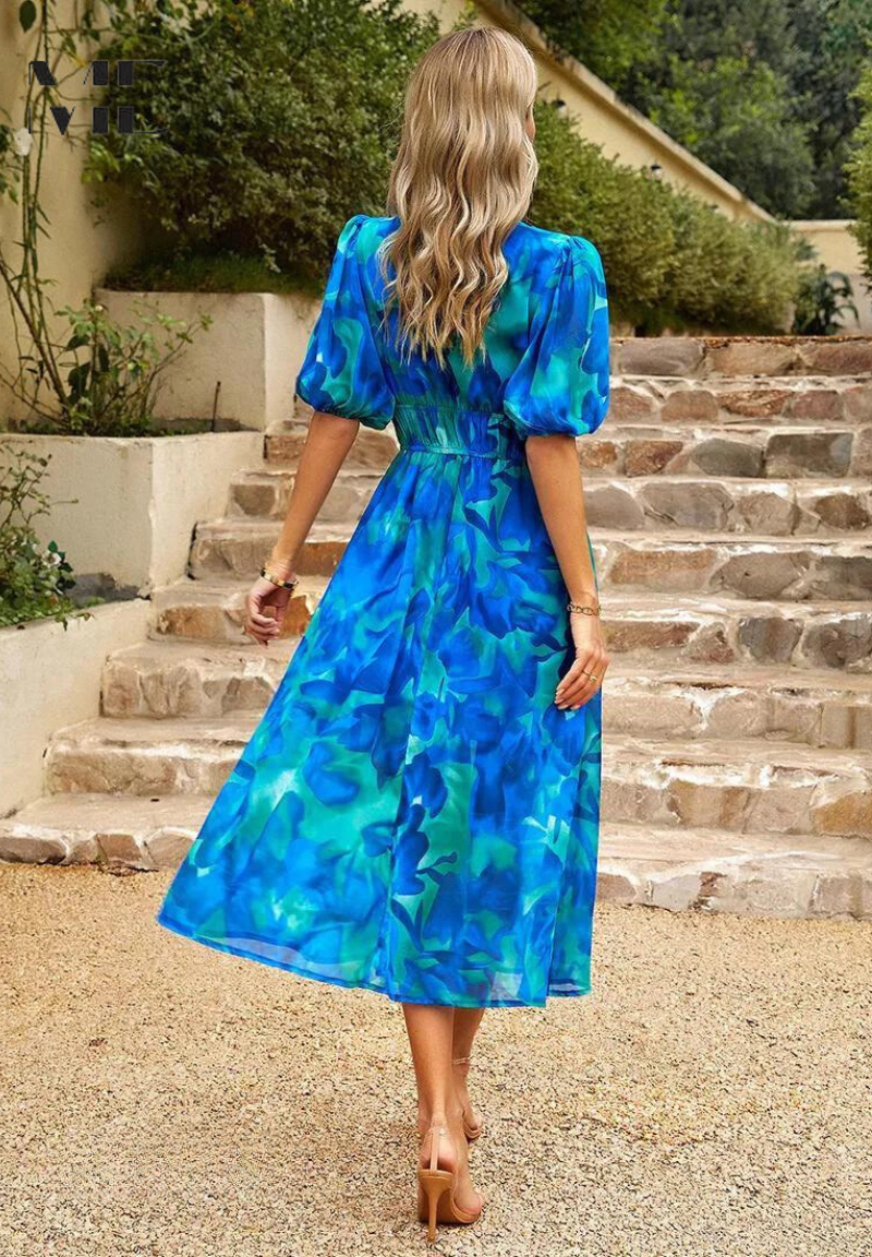 womens-midi-synthetic-dress-with-v-neck-and-smocked-waist-8