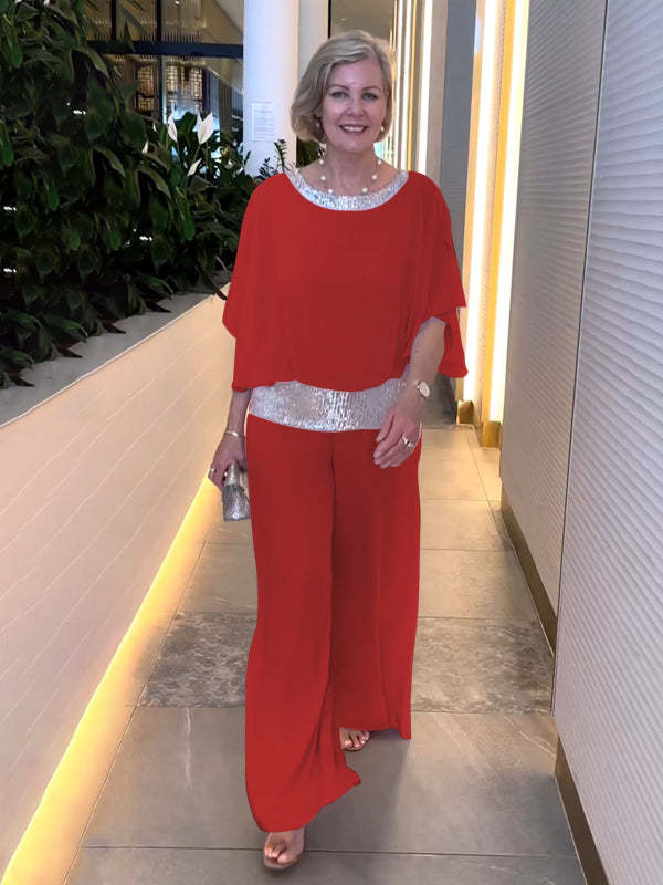 womens-occasion-woven-jumpsuit-with-sequin-trim-and-cape-sleeves-11