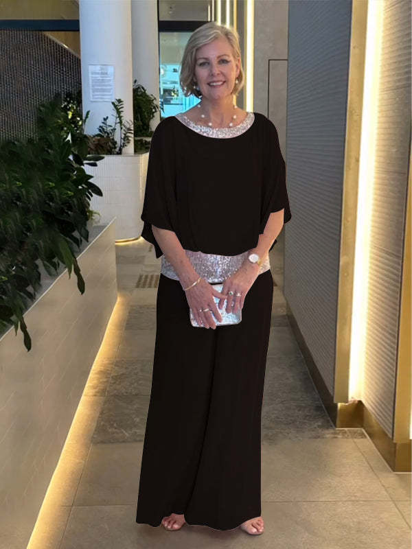 womens-occasion-woven-jumpsuit-with-sequin-trim-and-cape-sleeves-3