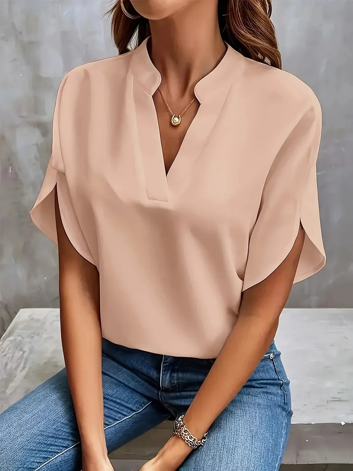 womens-office-woven-blouse-with-split-neck-and-slit-sleeves-6