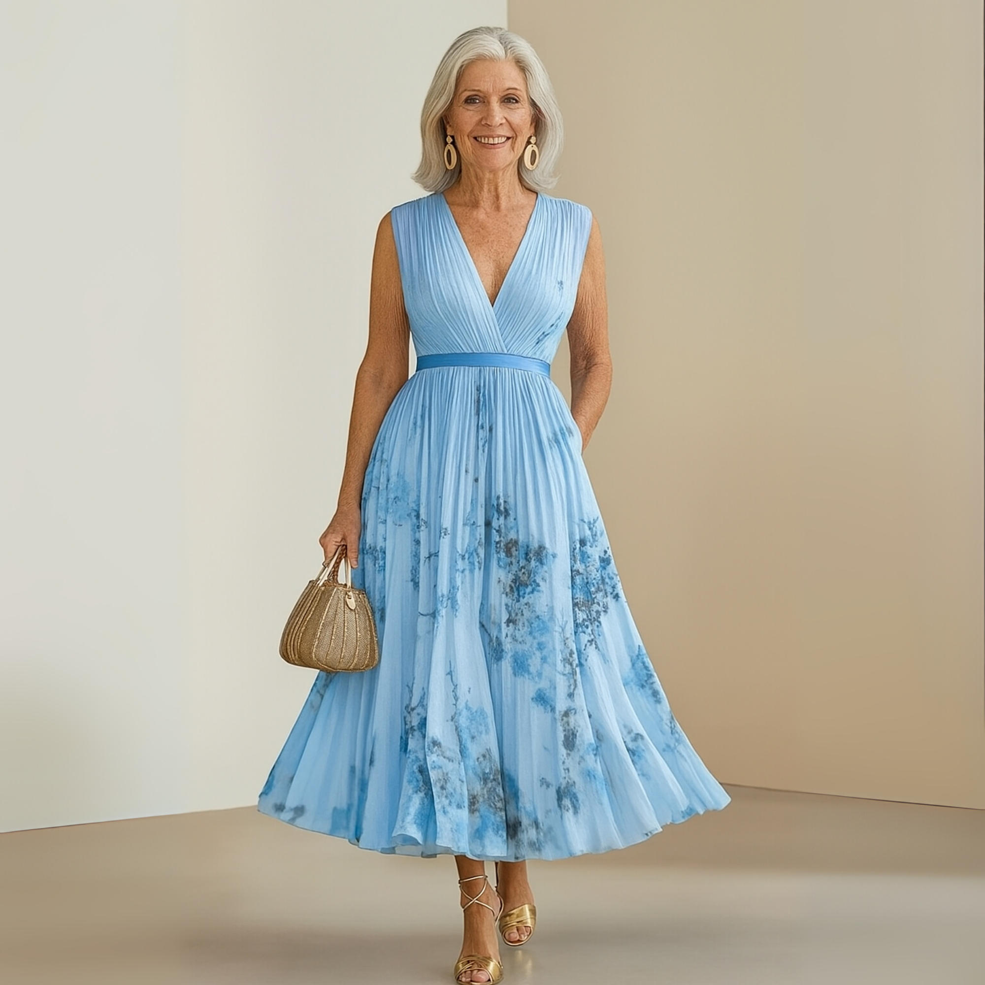 womens-pleated-chiffon-maxi-dress-with-v-neck-and-pockets-10