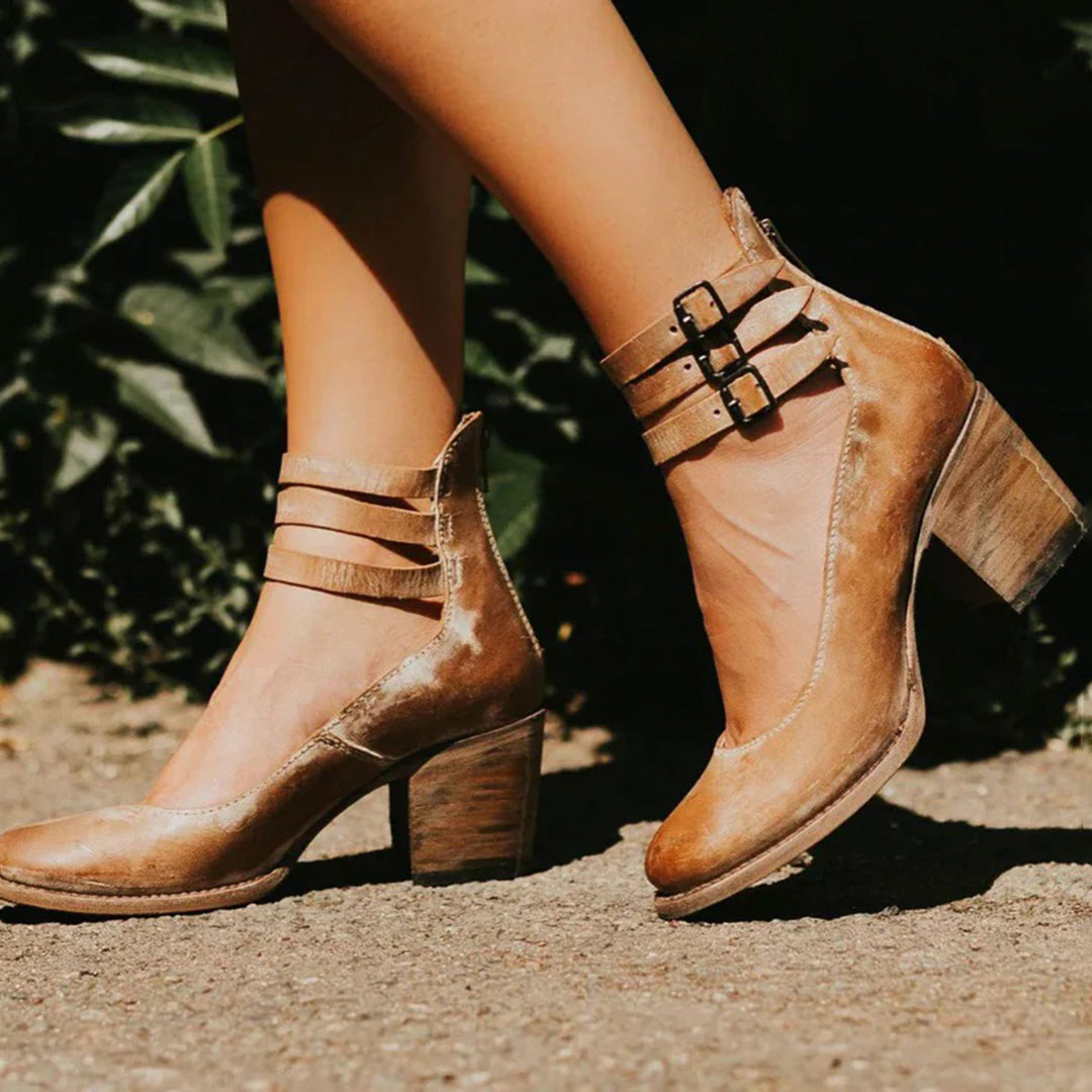 womens-pu-block-heel-pumps-with-buckle-straps-and-side-zipper-2