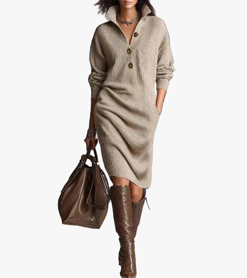 womens-rib-knit-midi-dress-with-pointed-collar-and-half-placket-1