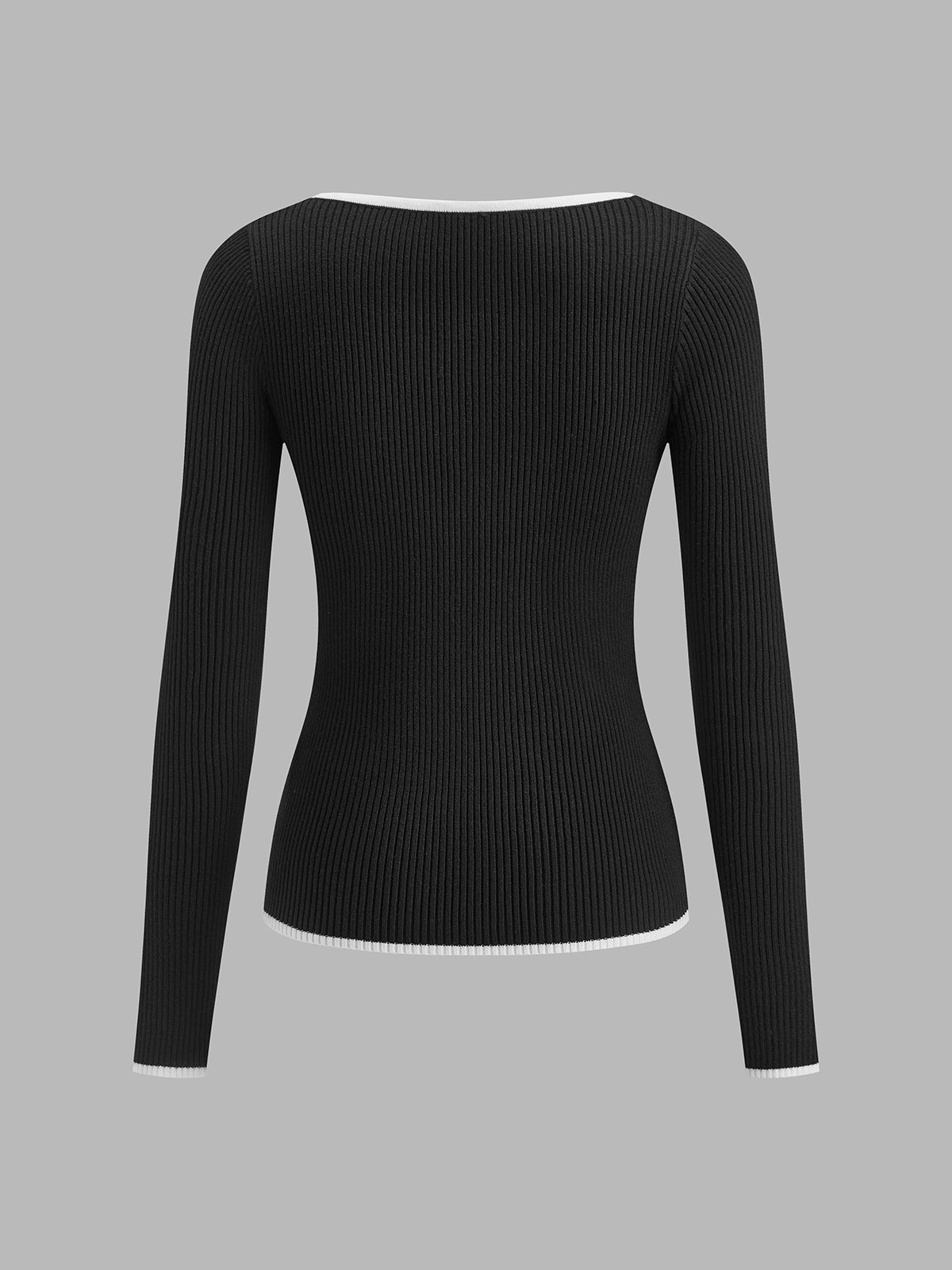 womens-ribbed-knit-sweater-with-v-neck-and-trim-11
