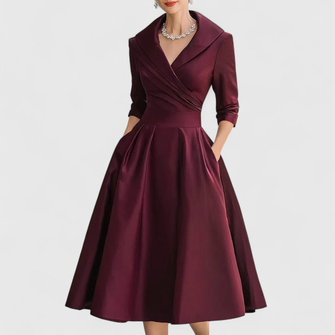 womens-satin-like-midi-dress-with-surplice-neckline-and-pockets-2