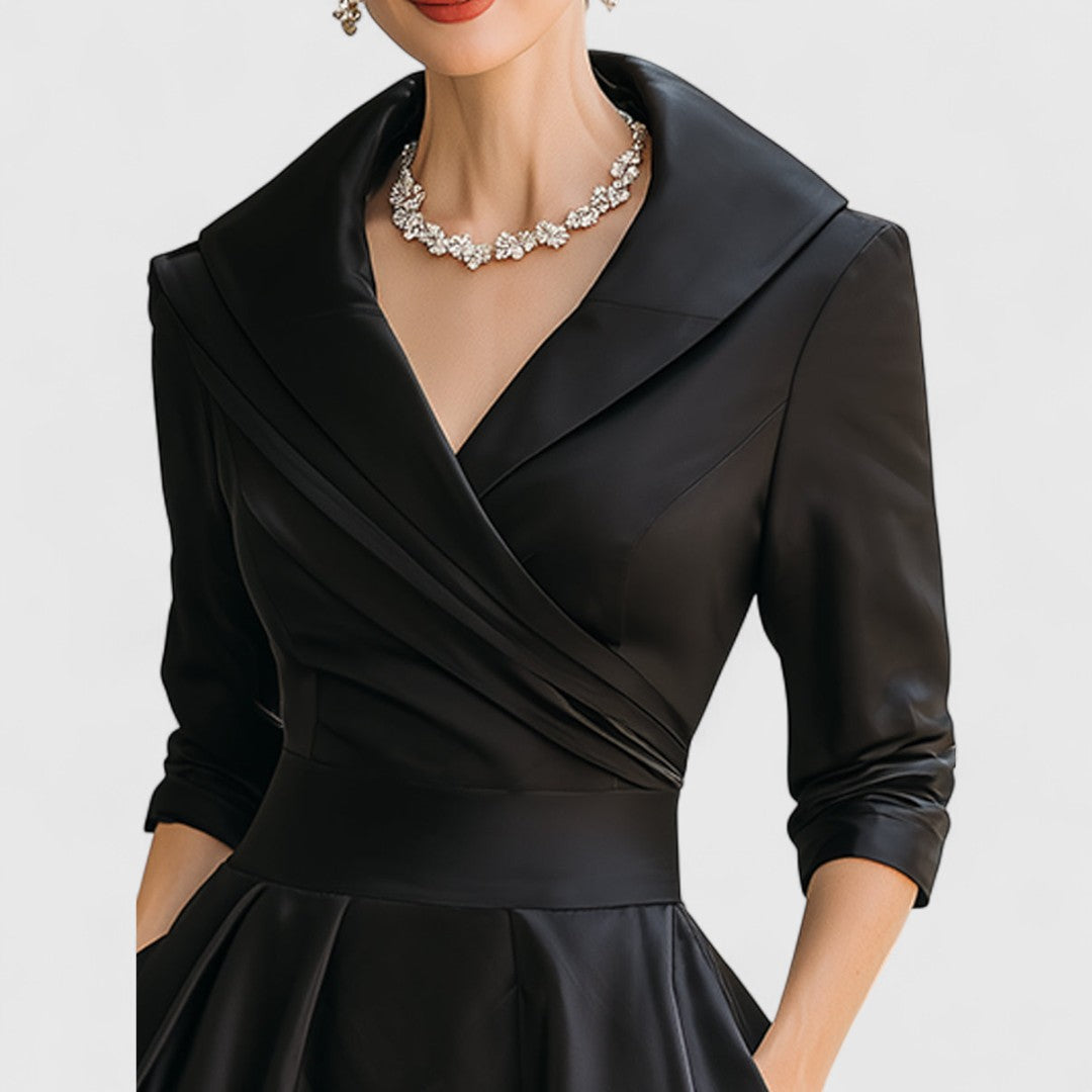 womens-satin-like-midi-dress-with-surplice-neckline-and-pockets-6