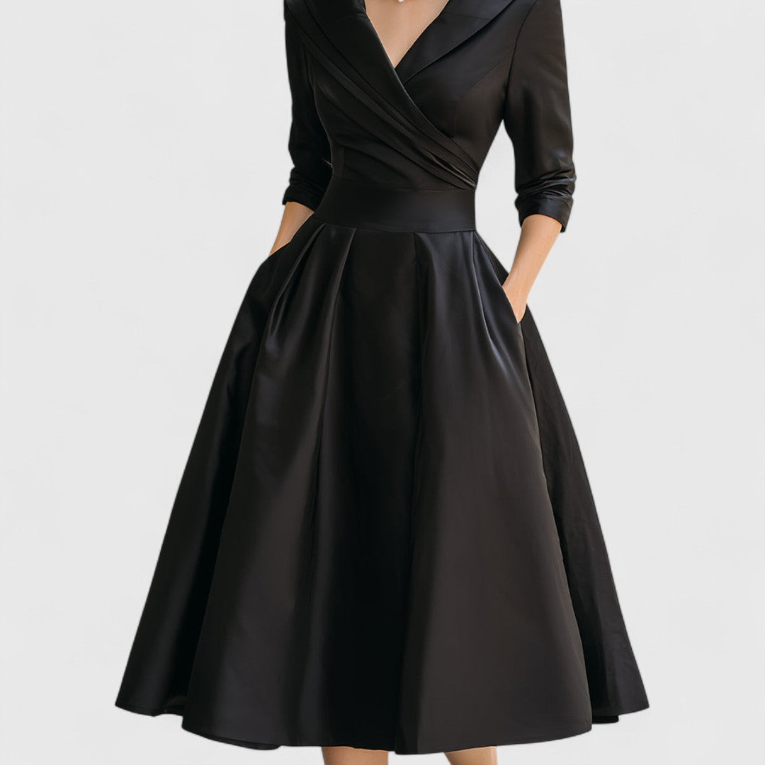womens-satin-like-midi-dress-with-surplice-neckline-and-pockets-7
