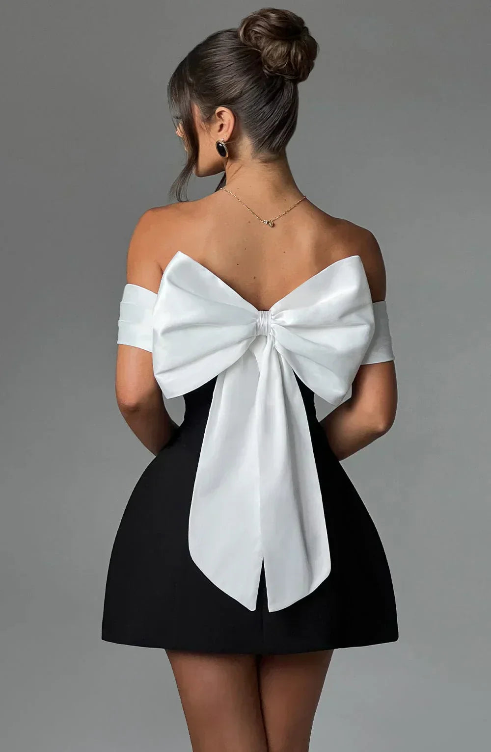 womens-satin-mini-dress-with-off-shoulder-band-and-back-bow-10