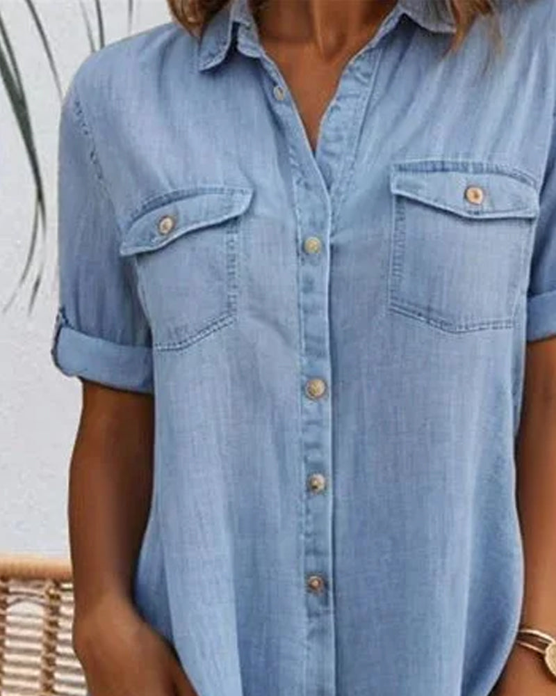 womens-shirt-mini-dress-with-button-placket-and-chest-pockets-2
