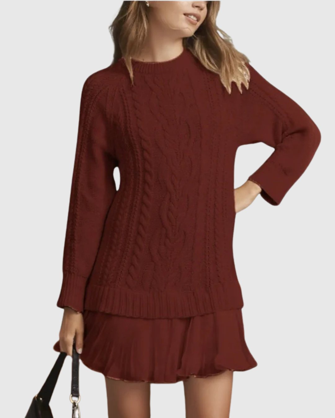 womens-sweater-dress-with-cable-knit-and-pleated-hem-6