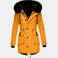Fleurine | Hooded Parka with Drawstring Waist