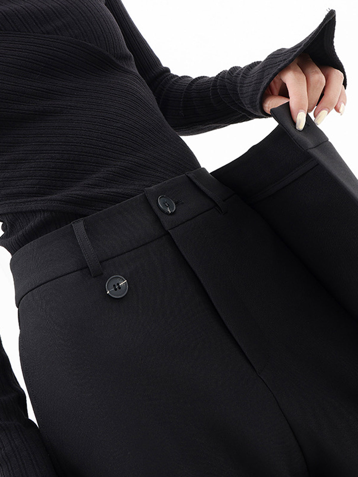 womens-wide-leg-woven-pants-with-wrap-front-and-button-waist-2
