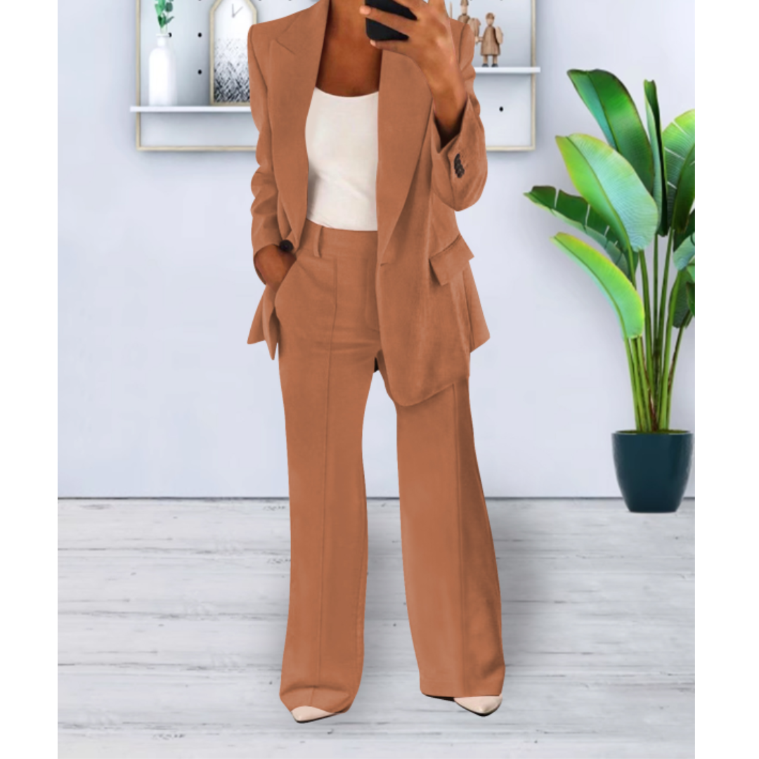 womens-woven-blazer-set-with-notch-lapels-and-straight-leg-pants-7