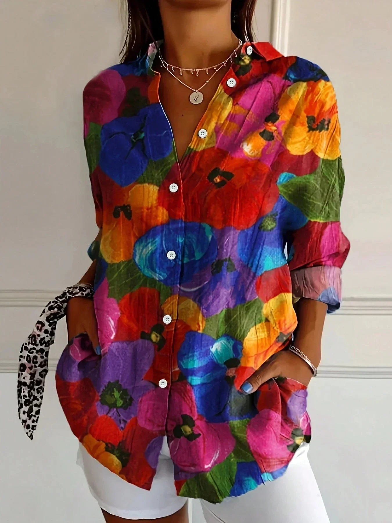 womens-woven-blouse-with-button-front-and-roll-tab-sleeves-6
