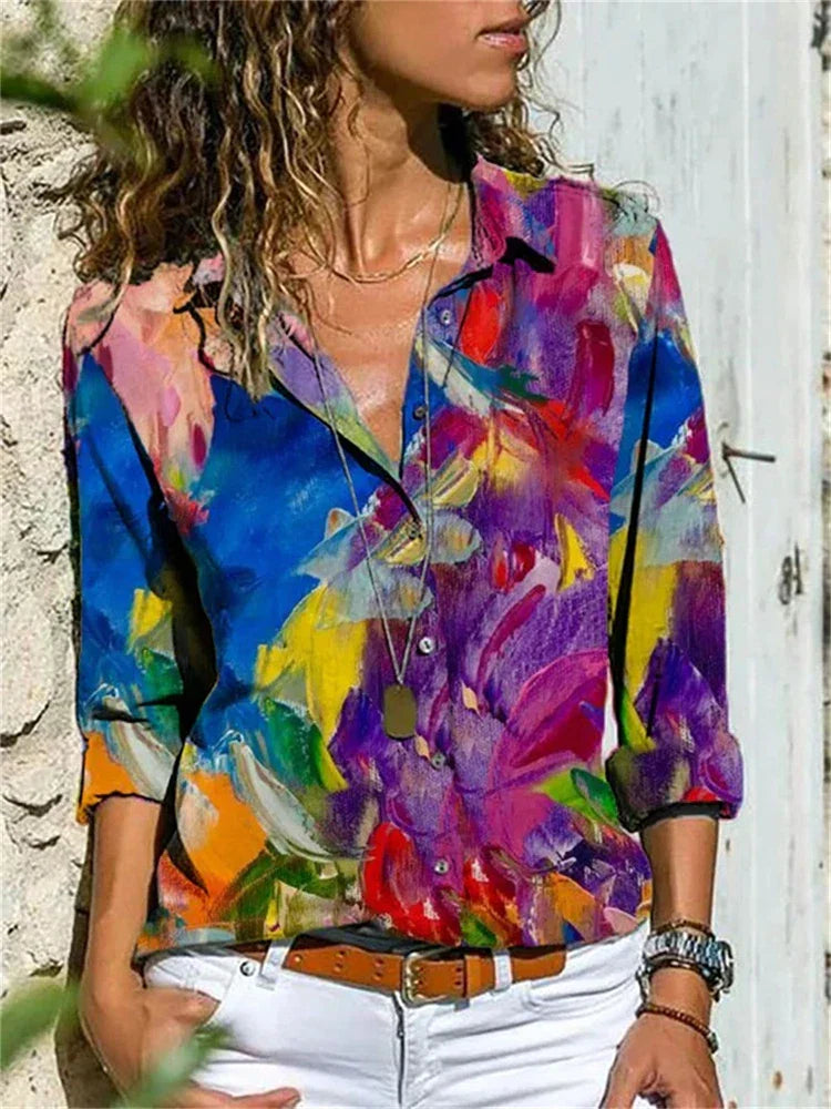 womens-woven-blouse-with-button-placket-and-roll-tab-sleeves-3