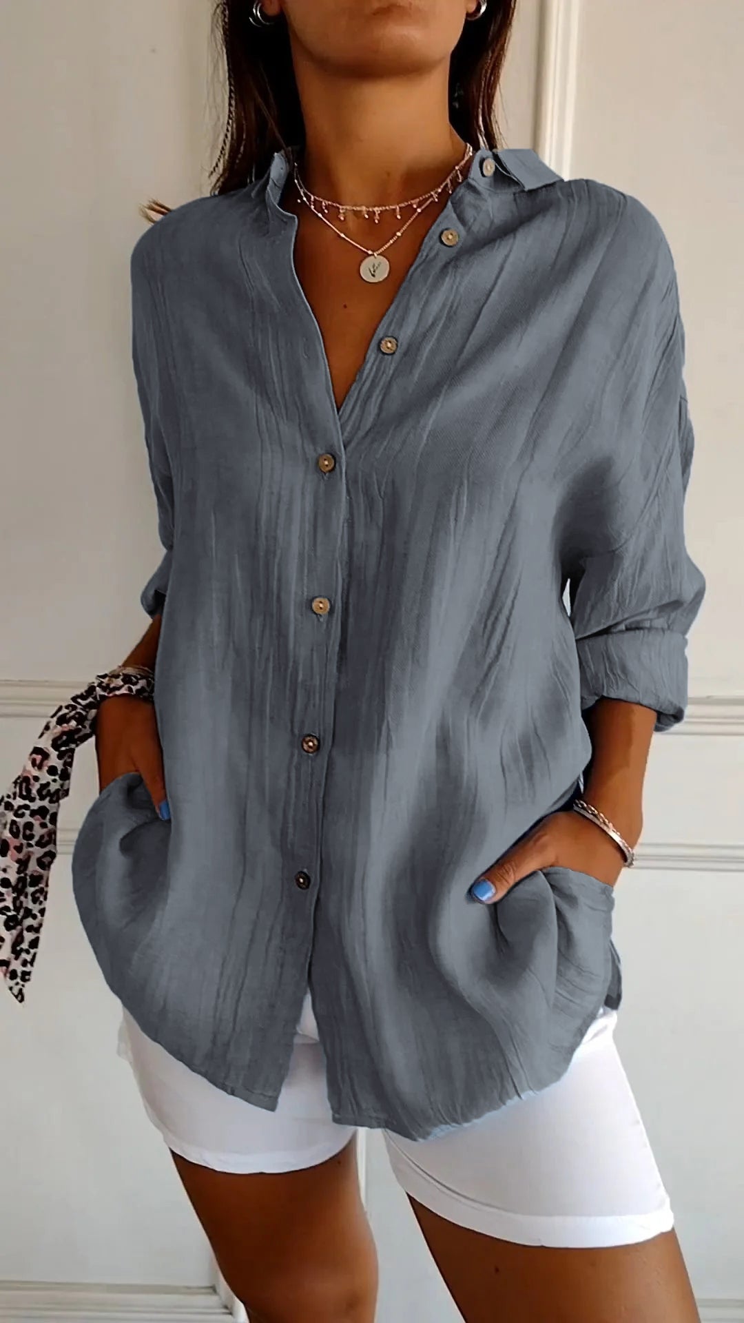 womens-woven-button-front-shirt-with-pointed-collar-and-roll-tab-sleeves-10