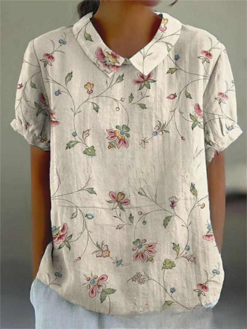 womens-woven-floral-blouse-with-v-notch-collar-and-short-sleeves-3