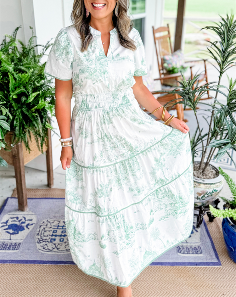 womens-woven-maxi-dress-with-notched-v-neck-and-smocked-waist-9