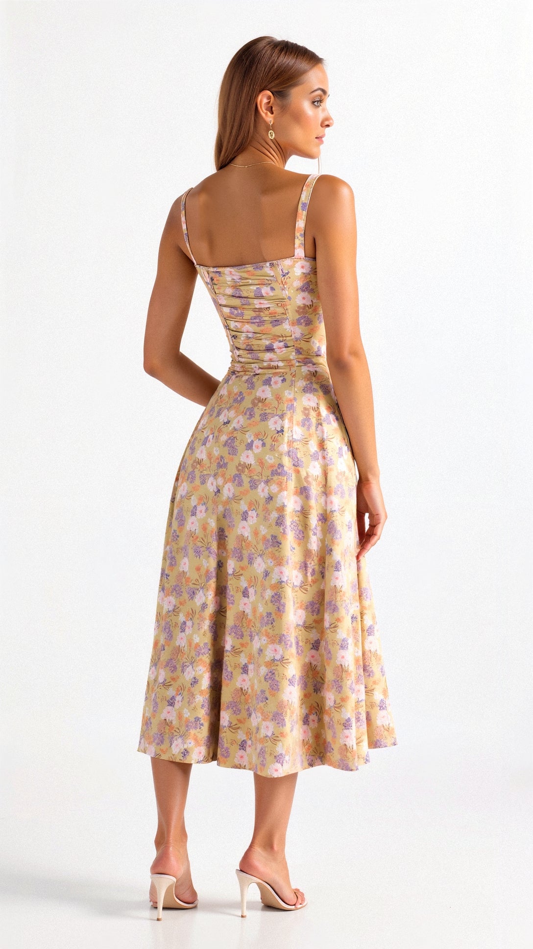 womens-woven-midi-dress-with-bustier-bodice-and-side-slit-2