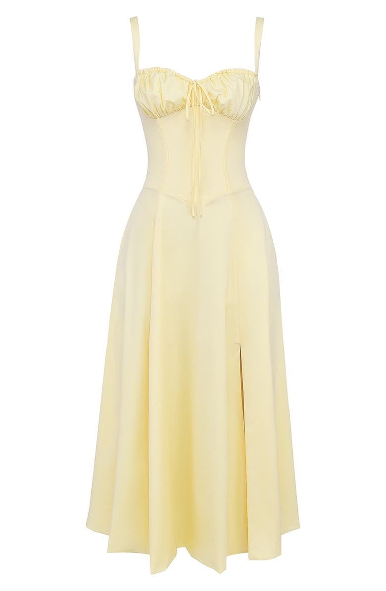 womens-woven-midi-dress-with-bustier-bodice-and-side-slit-23