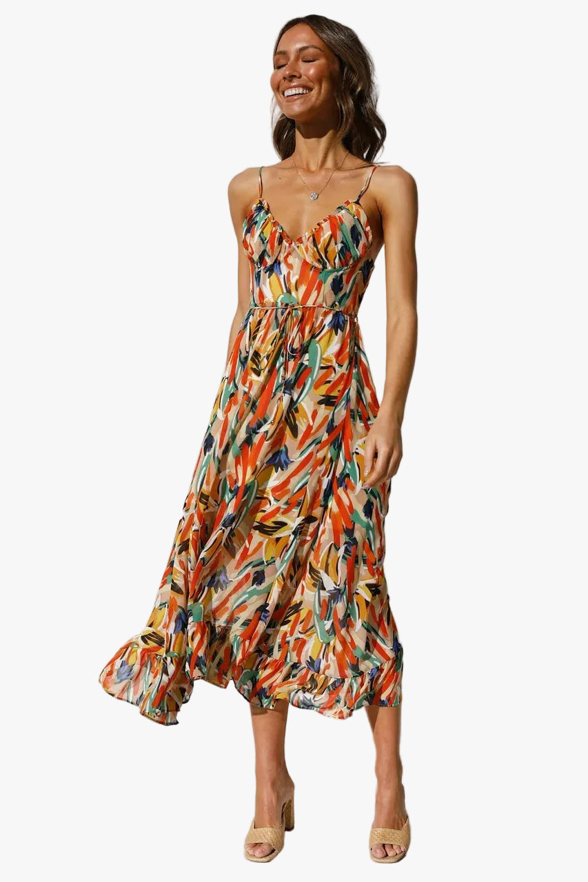 womens-woven-midi-dress-with-v-neck-and-tie-waist-1