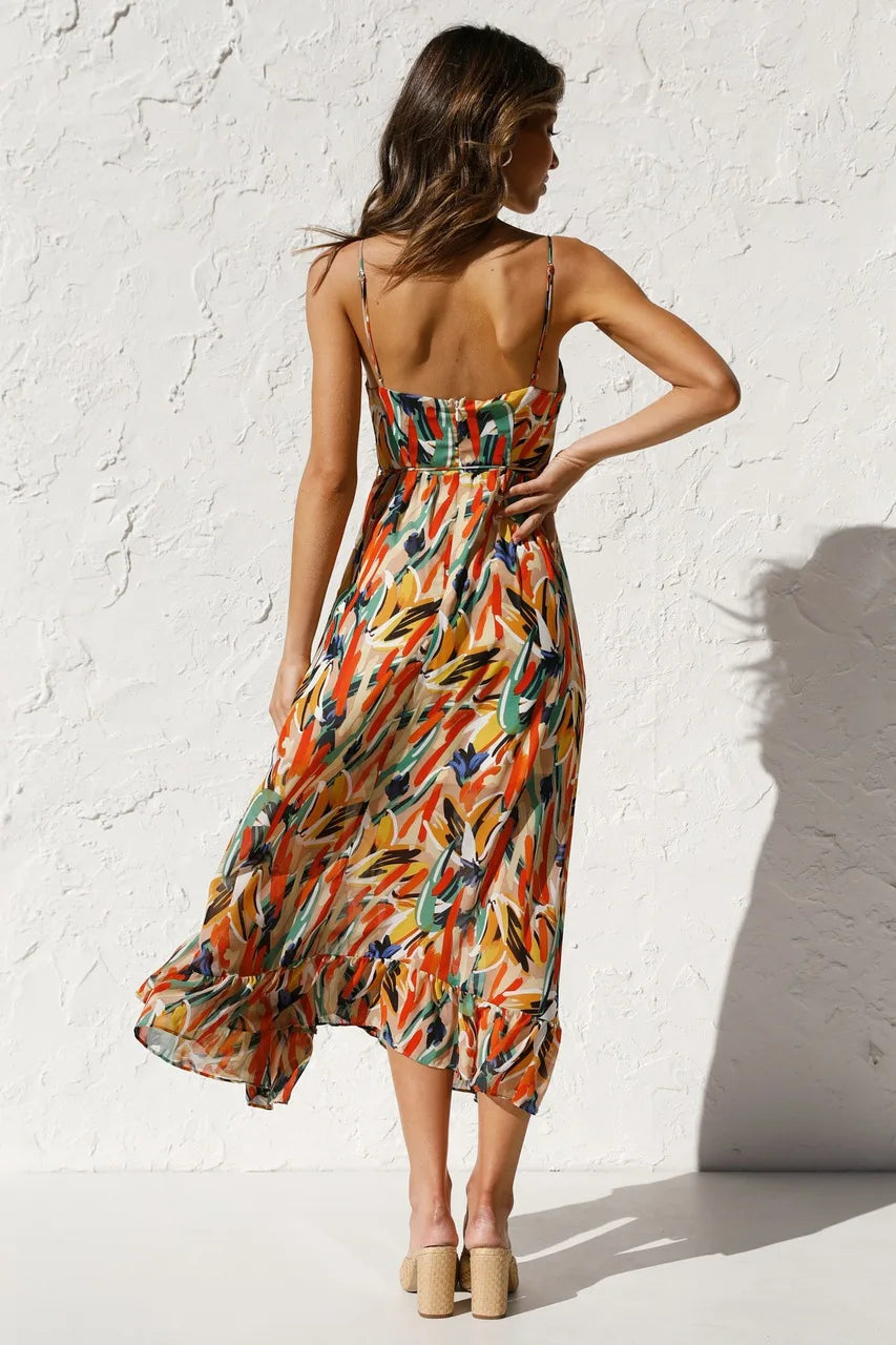 womens-woven-midi-dress-with-v-neck-and-tie-waist-2