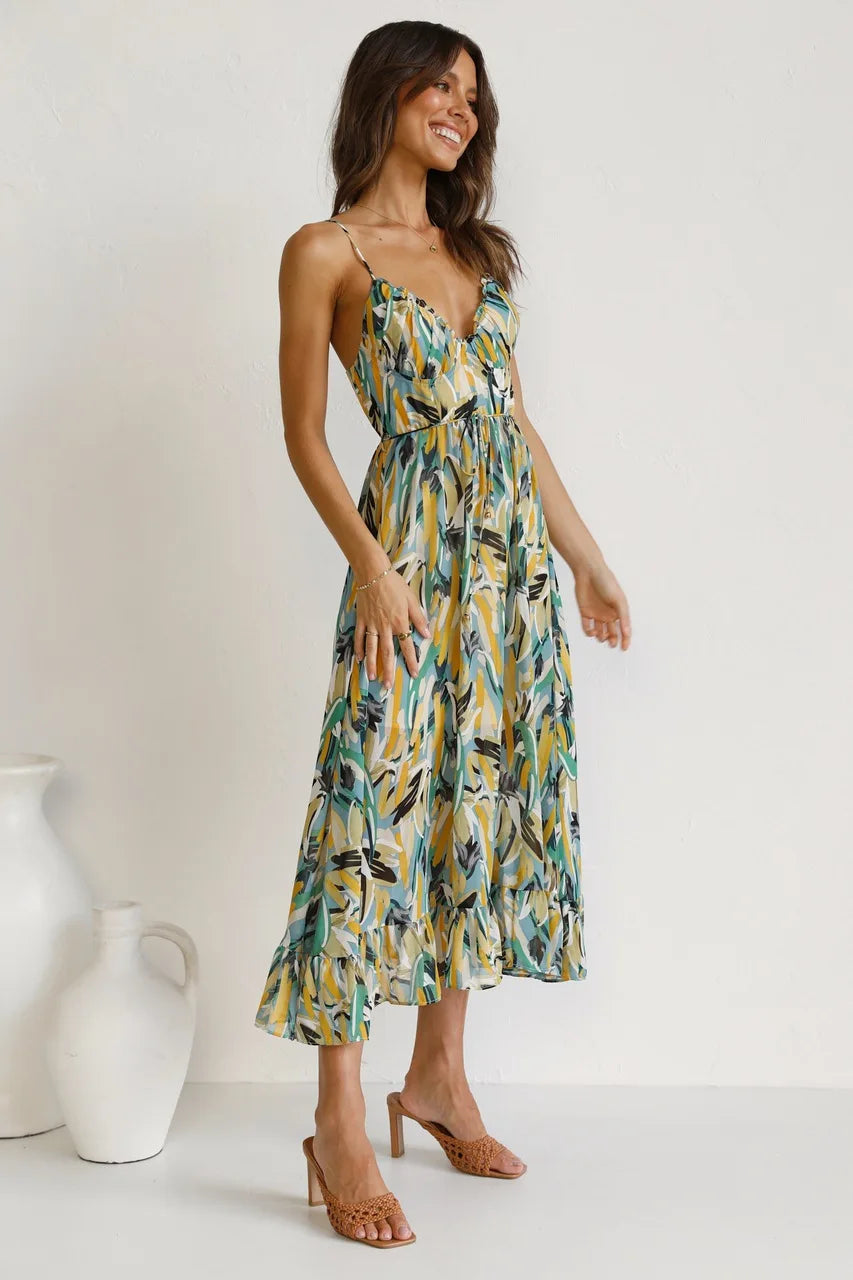 womens-woven-midi-dress-with-v-neck-and-tie-waist-7