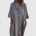 Yara | Feminine Shirt Midi Dress