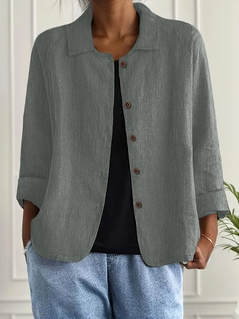Sybille - Oversized Spread-Collar Blazer